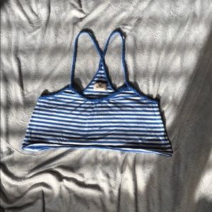 Striped cropped tank